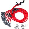8.0mm Red Hot Pow'r Wires Small Block Chevy Over Valve Covers