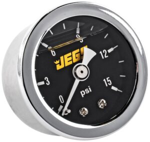 Fuel Pressure Gauge 1-1/2 in. Diameter [Liquid Filled, 0-15 PSI]